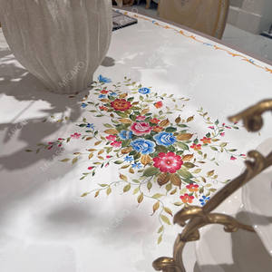 Ensemble Table de Salle à Manger Ovale et 8 Chaises en Bois Massif Style Classique Italien de Luxe - Product Image 4