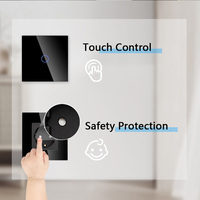 RUSSIE Standard Normal Wall Switch Socket 16 a Prise électrique avec prise de courant USB Crystal Plate Noir
