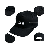 Casquette de papa réglable en coton rouge à 5 panneaux avec logo brodé personnalisé, casquette à 5 panneaux pour cadeau promotionnel
