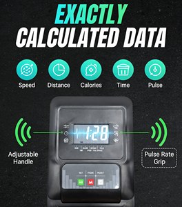 Hoogwaardige indoor fitnessapparatuur multifunctionele magnetron spinning ligfiets met LCD display en stalen frame - Product Image 5