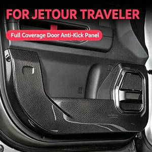 Panel Protector Antipatadas para Puerta, Compatible con Jetour Traveler <span class=keywords><strong>CDM</strong></span> T2 23-26, Cobertura Total, Fibra de Carbono, Accesorios Interiores - Product Image 4