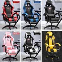 Chaise de jeu pour ordinateur de luxe haut de gamme, confortable, en éponge rouge, fabrication directe d'usine, économique, ergonomique, chaise de bureau pour l'étude
