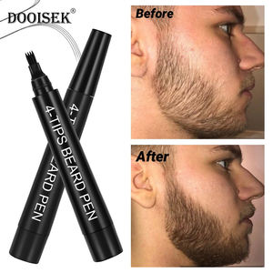 Produits populaires Stylo à barbe professionnel pour hommes Stylo de remplissage tout-en-un Pointe à quatre volets Stylo à <span class=keywords><strong>teinture</strong></span> pour barbe brune noire - Product Image 2