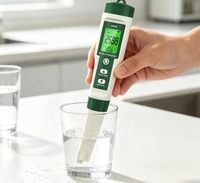Testeur de qualité de l'eau 10 en 1 JQ006 PH/TDS/EC/Sel/S.G/ORP/H2/Température/Fertilité/Resistivité Stylo de test numérique pour l'eau