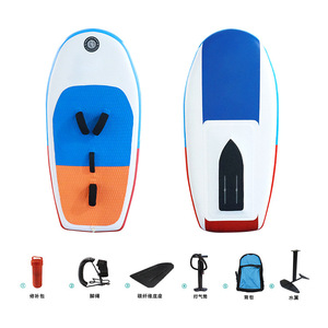 กระดานโต้คลื่นไฮโดรฟอยล์แบบเป่าลม ชุดสามชิ้น สำหรับทะเลสาบ แม่น้ำ กระดานไนลอนสำหรับทุกเพศ ขนาด 16 นิ้วขึ้นไป - Product Image 3