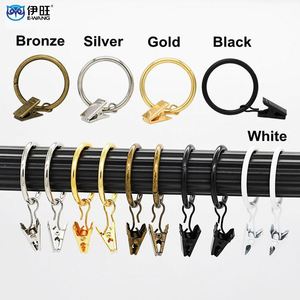 Curtain Rings <b>Clips</b> Curtain Rings <b>Hooks</b> <b>Clips</b> Drapery Rings With <b>Clips</b> - Product Image 2