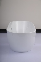Baignoire autoportante moderne d'extérieur ENTOP en ABS, écologique, avec cascade, bain à remous et design à pieds de cheval