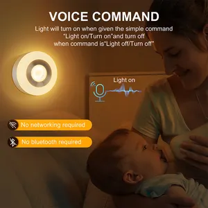 Voice Control Activated Motion Sensor Night Light Cool Gadgets 2023
