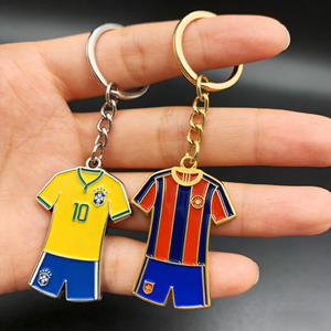 Llavero Deportivo de Metal con Logotipo de Club Personalizado OEM de Alta Calidad, Recuerdo de Club de Fútbol con Esmalte Suave, Anillo de Llavero Circular de Fútbol - Product Image 3