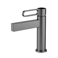 Robinet mitigeur de lavabo moderne en acier inoxydable 304 avec finition céramique, à poignée unique, pour salle de bain, hôtel, appartement, OEM, ODM, personnalisé