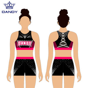 Dandy, nuevo diseño personalizado, sublimación, animadora, niños, pantalones cortos, sujetador, ropa de práctica - Product Image 1
