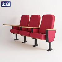 Chaises pliantes modernes en acier robuste, tablettes d'écriture rabattables renforcées, écologiques pour églises, auditoriums, écoles et théâtres
