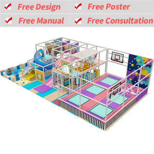 <span class=keywords><strong>Équipement</strong></span> de jeux pour enfants personnalisé <span class=keywords><strong>Équipement</strong></span> de jeu intérieur souple Grande aire de jeux intérieure pour enfants, parc d'attractions avec toboggans - Product Image 2