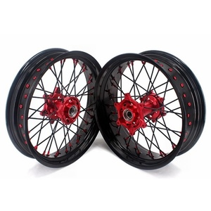 Juego de Ruedas de 17 Pulgadas para Motocross <span class=keywords><strong>Supermotard</strong></span>, Personalizadas, de Aleación de Aluminio, para <span class=keywords><strong>KTM</strong></span> SXF <span class=keywords><strong>EXC</strong></span> XCW XC-F - Product Image 2