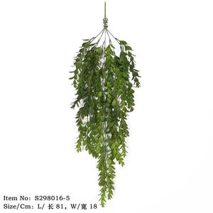 Plante artificielle suspendue en rotin Guanyi pour décoration murale, maison ou mariage, longueur 50 cm - Product Image 5