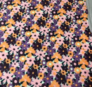 Impresión Digital 100% poliéster tela de piel de conejo de imitación patrón Floral personalizado ropa de cama de franela textil para el hogar tela de manta - Product Image 5