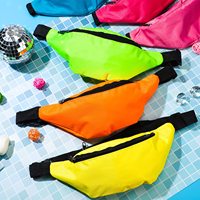 Sac banane néon ajustable pour la course, l'exercice, les voyages, les fêtes, les festivals et la randonnée
