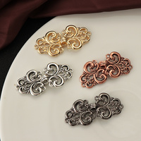1 pièce Clip rétro en métal pour pull et cardigan, type bec de canard, pour couture et artisanat, attache pour écharpe, boucle de connexion, accessoire