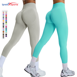 Natale le donne più vendute indossano attivamente pantaloni da Yoga a vita alta Booty da donna senza soluzione di continuità Leggings da allenamento sportivo da palestra - Product Image 2
