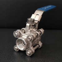 Vanne à boisseau sphérique filetée en acier inoxydable haute pression avec levier, 1000 WOG 2000 WOG, pour le contrôle du débit d'eau, d'huile et de gaz, DN10-DN100