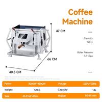 Mesin Espresso Semi-otomatis Italia Komersial Dengan Pengaduk Susu Untuk Kedai Teh Susu, Kafe, Hotel, Bar