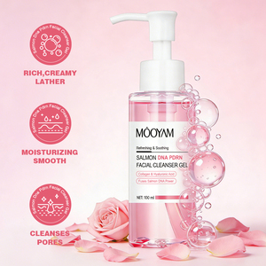 Crème nettoyante pour le visage au PDRN d'ADN de saumon, blanchissante, à l'acide salicylique, nettoyage en profondeur, resserrement des pores, apaisante, rafraîchissante, 100 ml, MOOYAM - Product Image 4