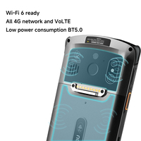 Computadora Móvil Android Resistente UROVO DT50S PDA de 5.7 Pulgadas, Escáner de Código de Barras Portátil IP67 con 4G, Wi-Fi y GPS para Gestión de Almacenes