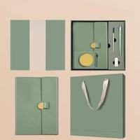 Ensemble cadeau d'entreprise personnalisé avec logo, articles promotionnels personnalisés, bloc-notes, stylo, gourde, clé USB