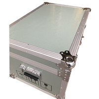 Boîte personnalisée pour instruments et équipements en alliage d'aluminium vert militaire grand, moyen et petit