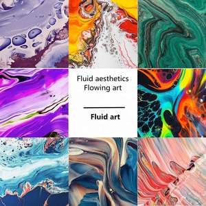 <span class=keywords><strong>Kit</strong></span> d'art fluide professionnel pour enfants : <span class=keywords><strong>Peinture</strong></span> acrylique DIY pour figurines d'ours à couler - Product Image 2