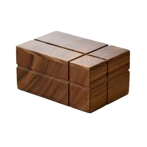 Caja de almacenamiento de escritorio de madera maciza, rectangular, 21x13x9cm, organizador de oficina, soporte para pañuelos - Product Image 1