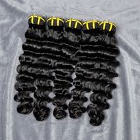 Paquetes de Cabello Humano Virgen Vietnamita al por Mayor, Súper Doble Trama, Ondulado Profundo, de 8 a 30 Pulgadas, Color y Estilo Personalizables