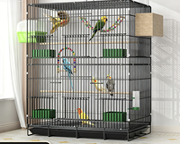 Cage à oiseaux multi-niveaux de grande taille, style villa de luxe, pour perruches, calops et agapornis