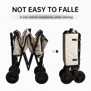 STARRYHEART Chariot de camping Chariot de camp pliable à quatre roues avec couvercle Chariot d'équipement de camping - Product Image 4
