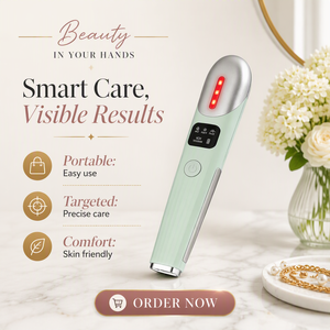 Stylo de massage oculaire chauffant par vibration EMS, best-seller, léger, USB, soin de la peau, utilisation à domicile et en voyage, appareil de soin des yeux, CE FCC - Product Image 1