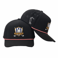 Casquette de golf 5 panneaux personnalisée OEM avec logo brodé 3D, respirante, protection solaire, vente en gros pour le golf