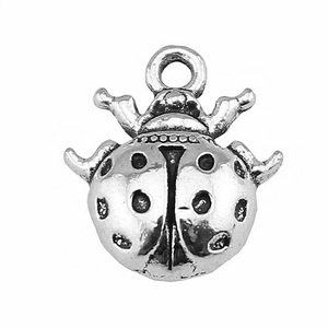 Pendentif en alliage de zinc multicolore en forme de <span class=keywords><strong>coccinelle</strong></span> pour la fabrication de colliers et bracelets DIY, fournitures de bijoux faits à la main en gros - Product Image 5
