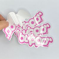 Conception personnalisée Cercle Logo Vinyle PVC Étanche Autocollant Étiquette Personnalisé Ordinateur Portable Voiture Pare-chocs Réfrigérateur Autocollant Decal
