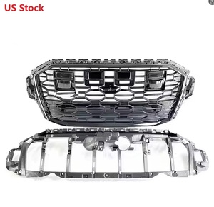 Calandre avant nid d'abeille style <span class=keywords><strong>RSQ7</strong></span> noir brillant avec ACC pour Audi Q7 SQ7 4M.5 2020 2021 2022 2023 - Product Image 1