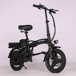 Vélo électrique urbain ultra-léger et portable 48V 10Ah 250W, 14 pouces, moteur à moyeu arrière 3 vitesses, avec batterie au lithium - Product Image 2