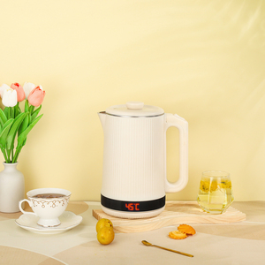 Điện liền mạch Ấm đun nước 304 # Thép không gỉ nhanh chóng Đun sôi hai lớp nhựa Ấm đun nước giữ ấm dễ dàng đổ - Product Image 4