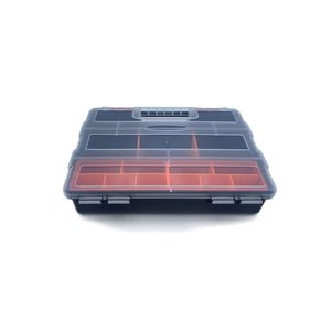 Boîte de rangement étanche pour outils de quincaillerie, vente en gros, portable, en plastique noir, sac OPP, boîte de rangement empilable, 1 an de garantie - Product Image 2