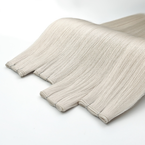 Tóc nối Remy người thật kiểu dệt Châu Âu, lớp biểu bì thẳng hàng, kiểu thẳng tự nhiên, băng dính siêu mỏng, mẫu mới - Product Image 2