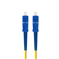 Kabel Patch Optik Single Mode Simplex SC-SC Jumper 3m untuk Komunikasi FTTH