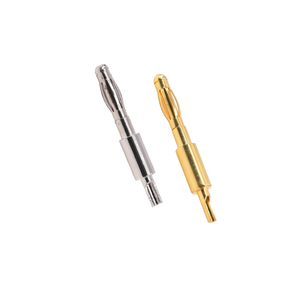 4.0mm バナナプラグ、純銅金メッキ溶接ランタンヘッドピン、ソケットアクセサリーオスコネクタ、電子コネクタ - Product Image 1