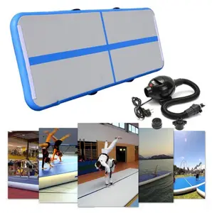 10x2x0.2m DWF AT-001-04 Air Floating Inflatable Gym Home Air Track untuk dijual Tumble Track Tumbling Mat untuk pelatihan senam