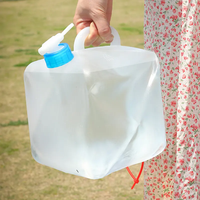 Personnalisé 20L Camping En Plein Air Pliable Conteneur D'eau Sac Portable Pliant Poche D'eau Bouteille D'eau Pliante avec Bec