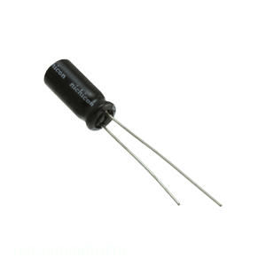 ตัวแทนจำหน่ายอย่างเป็นทางการ ตัวเก็บประจุแบบ Through Hole CAP ALUM 1UF 20% 100V RADIAL TH 1 uF UKL2A010KDD1TA - Product Image 1