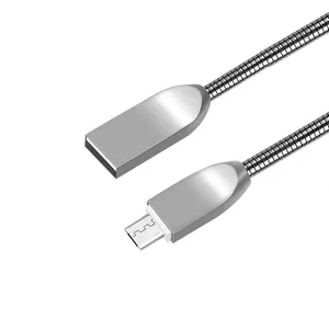 Câble Micro USB A TO Type C 1M 2M 3M Câble de charge de téléphone tressé en nylon métallique