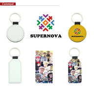 Porte-clés métalliques vierges personnalisables par sublimation, multicolores, écologiques, avec logo et nom d'entreprise gravés, sans minimum de commande, en promotion